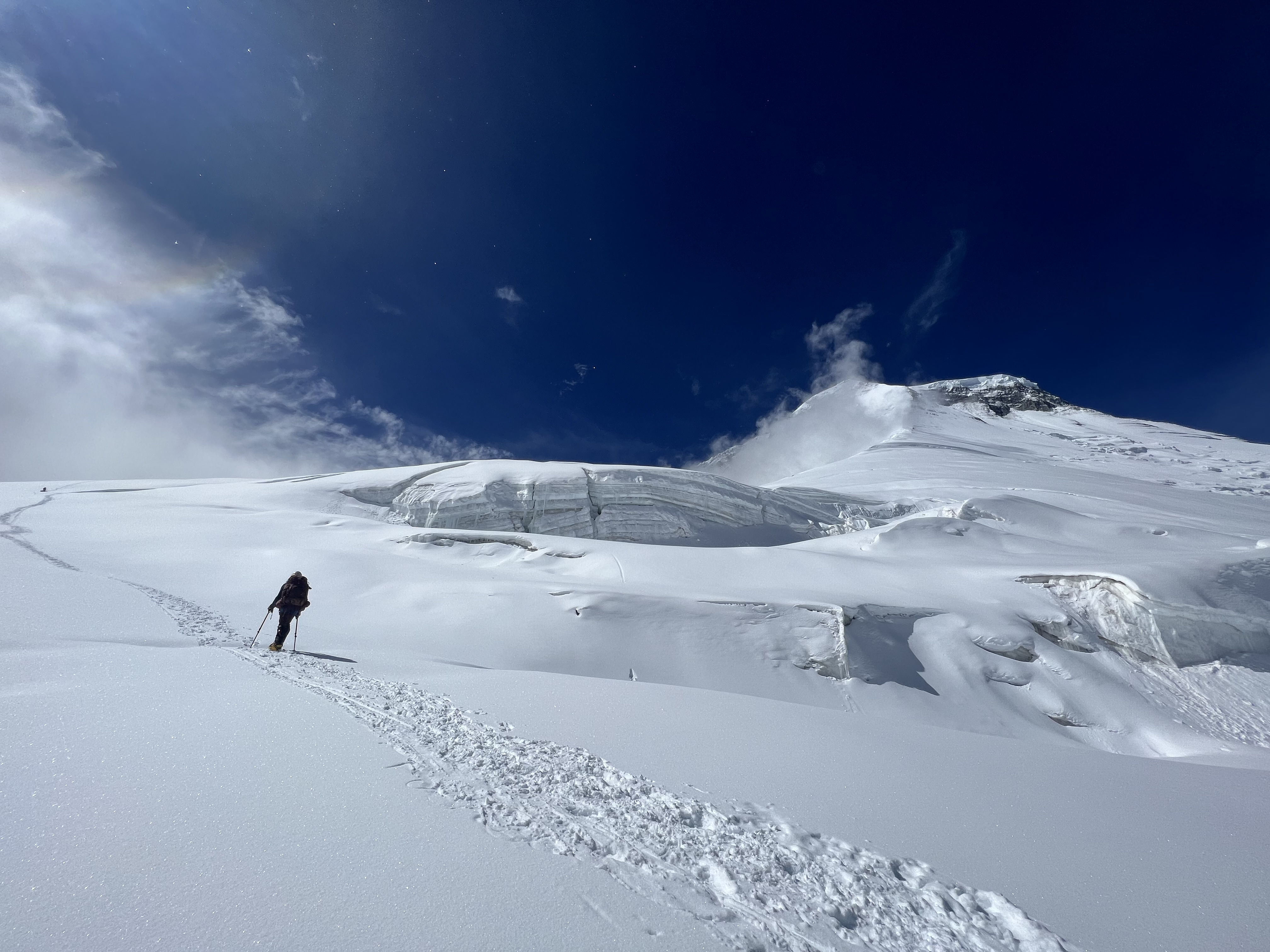 Climbing on Dhaulagiri